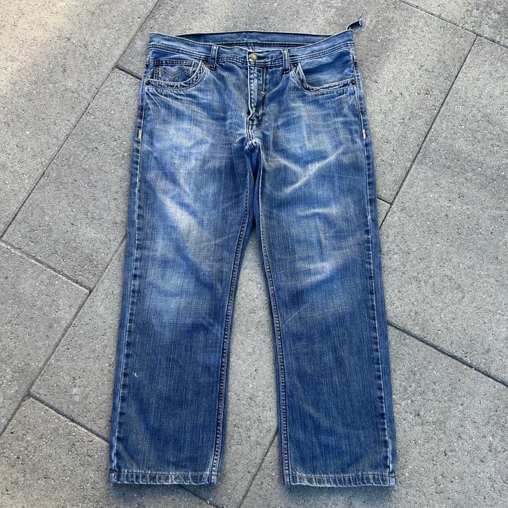 Jag Jeans J7605 Mens Straight Leg Blue Denim Jeans Medium Wash Size 36x26
